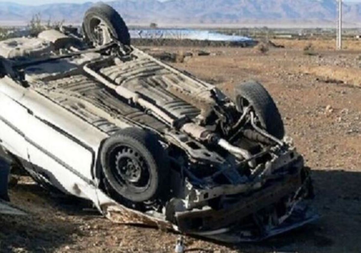 ۳ کشته و یک مصدوم در حادثه واژگونی خودرو در جاده سبزوار