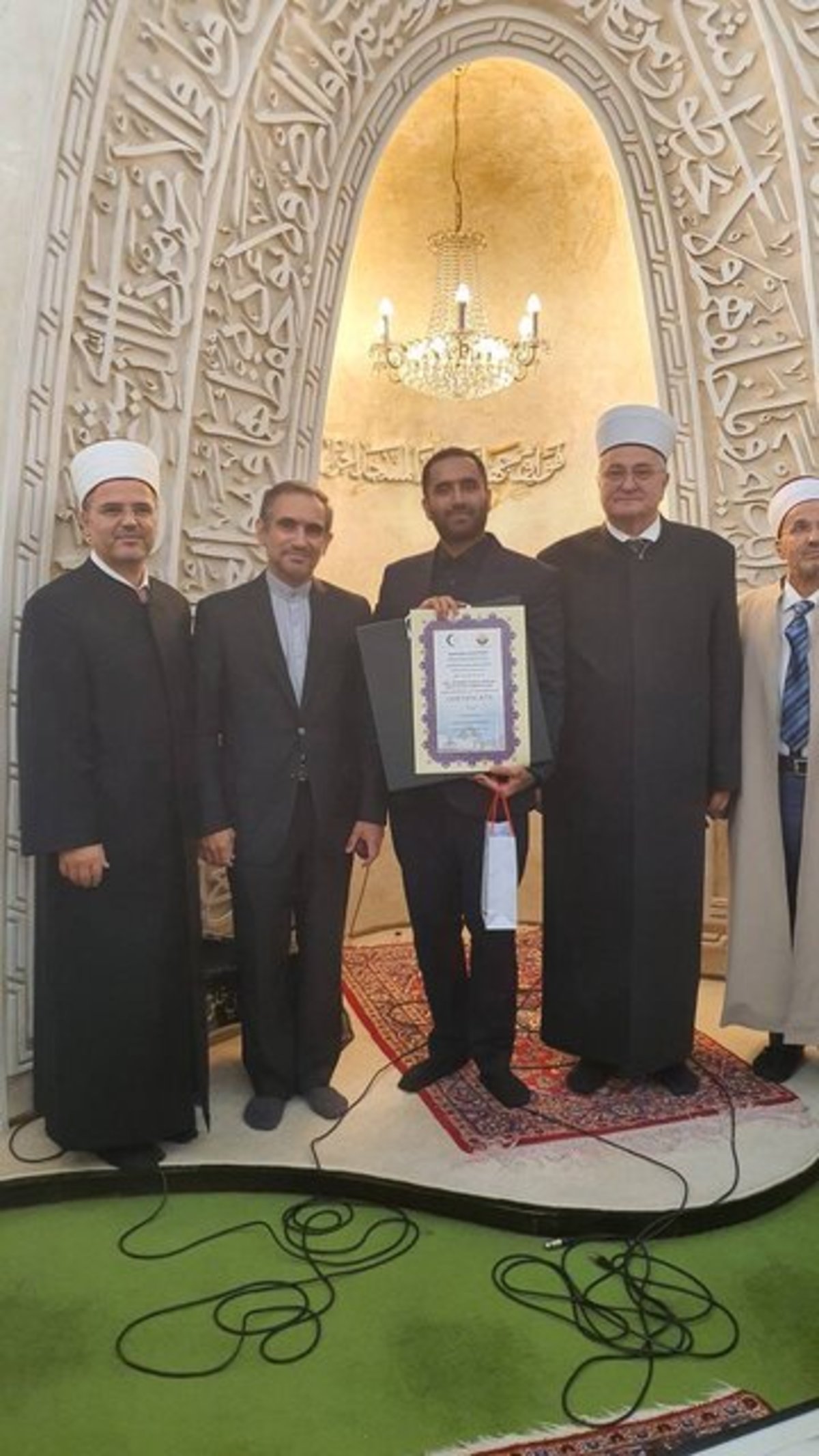علیرضا مُکاری به مقام نخست مسابقات بین‌المللی قرآن کریم در کرواسی دست یافت