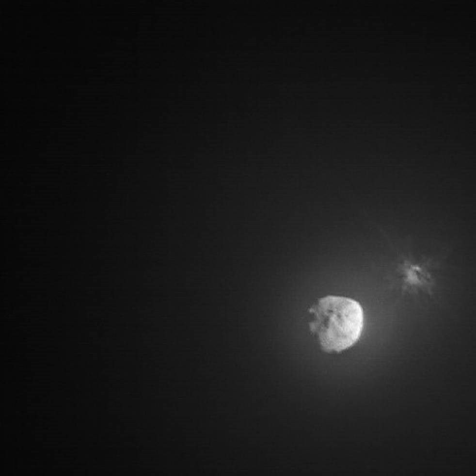 نخستین تصاویر از برخورد کاوشگر ناسا با یک سیارک منتشر شد