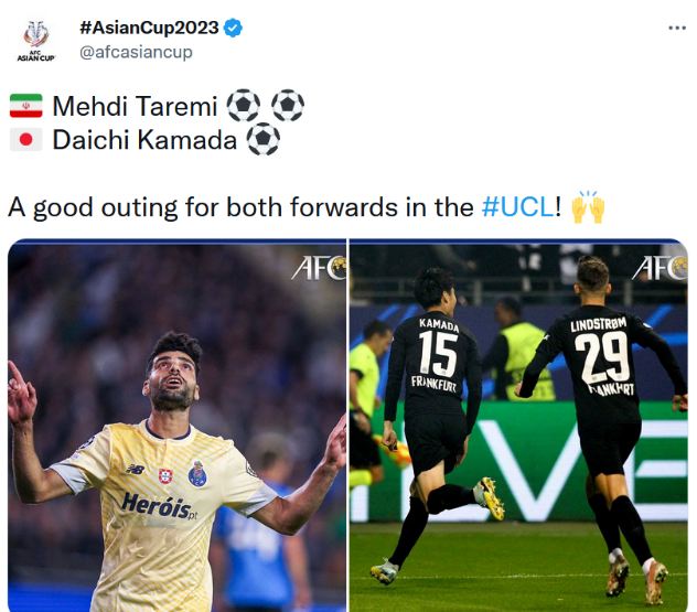 واکنش AFC به درخشش طارمی در لیگ قهرمانان اروپا +عکس
