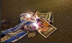بحرینی‌ها تصویر هرتزوگ را به آتش کشیدند