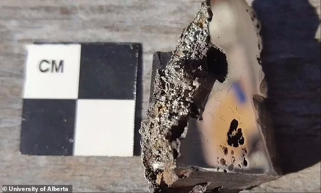 شهاب سنگی با دو ماده معدنی که هرگز روی زمین دیده نشده بود