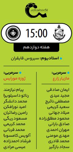 انزلی تشنه غول‌کُشی؛ ملوان بندرانزلی- سپاهان اصفهان