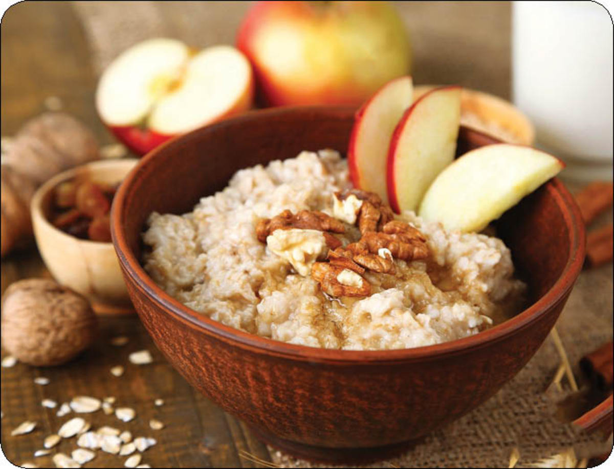 اوتمیل سیب و عسل، یک صبحانه مقوی و رژیمی