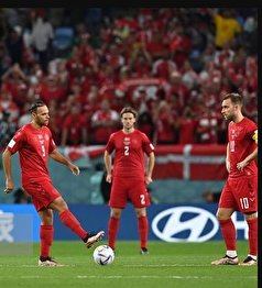 بازی برابر استرالیا و دانمارک از دید آمار