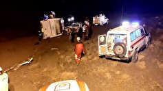 ۵ کشته در حادثه واژگونی اتوبوس مشهد_زابل