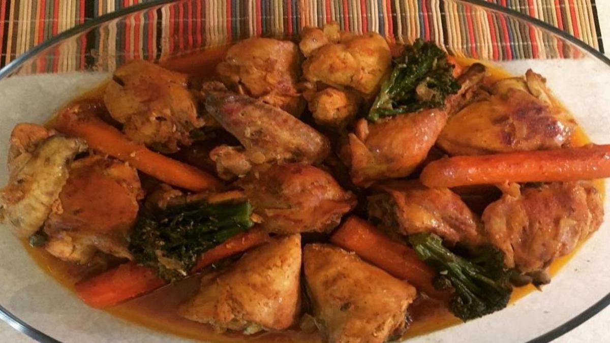 آموزش پخت خوراک مرغ با قارچ و سبزیجات در ۵ مرحله