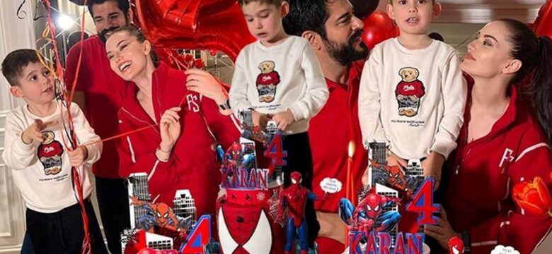 جشن تولد عنکبوتی فرزند زوج بازیگر مشهور سینمای ترکیه + عکس