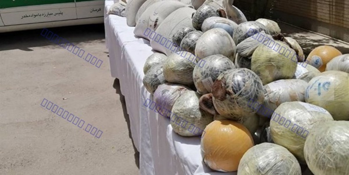 کشف تریاک زیر بار هندوانه