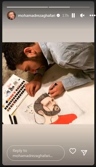 عکس/ محمدرضا غفاری، هنر نقاشیاش را به رخ کشید! عکس/ محمدرضا غفاری، هنر نقاشیاش را به رخ کشید!