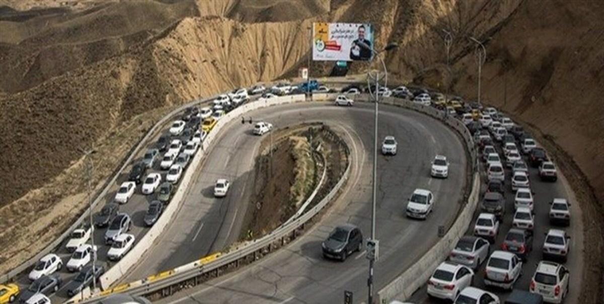 ترافیک در آزادراه تهران_ شمال و جاده چالوس