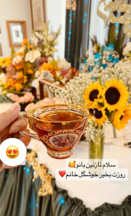 پیشواز رفتن زیبا و شیک ستاره سادات قطبی از روز مادر/ سلیقه از فنجون و گل آرایی میباره+عکس