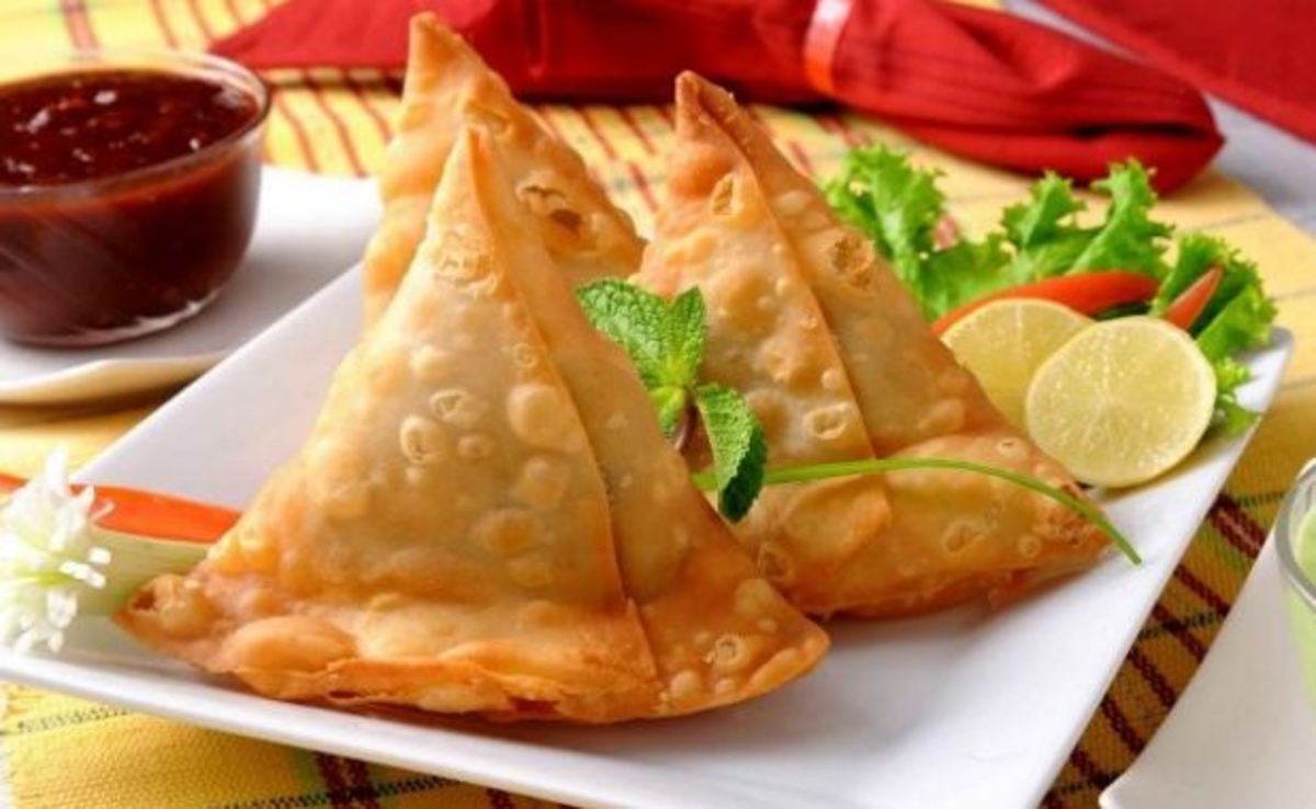 آموزش تصویری تهیه سمبوسه لذیذ و مجلسی به سبک هندی