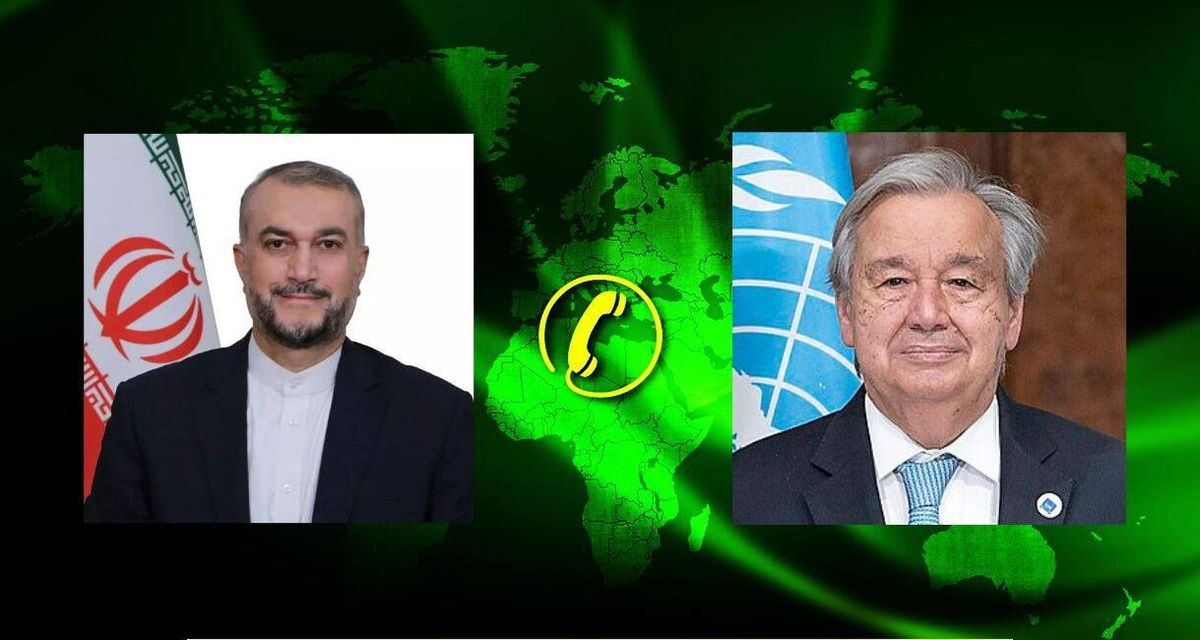سازمان ملل: گوترش و امیرعبداللهیان درباره منطقه و دریای سرخ گفتگو کردند