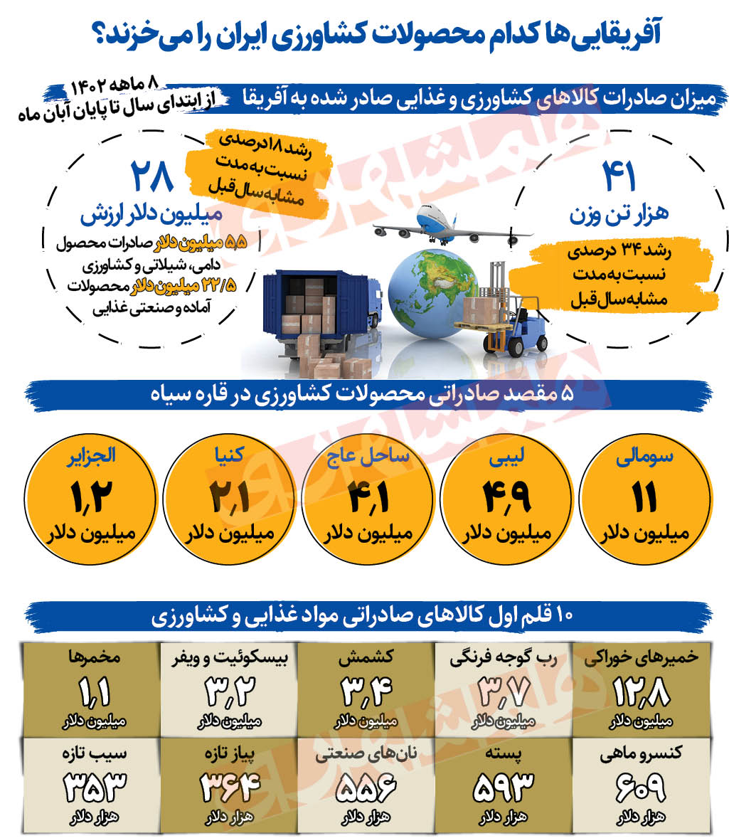 غذای ایرانی در سفره آفریقایی