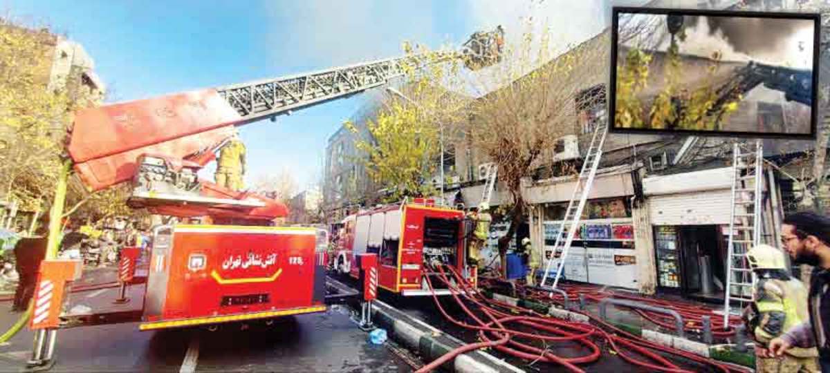 خسارت سنگین در آتش‌سوزی انبار کالا