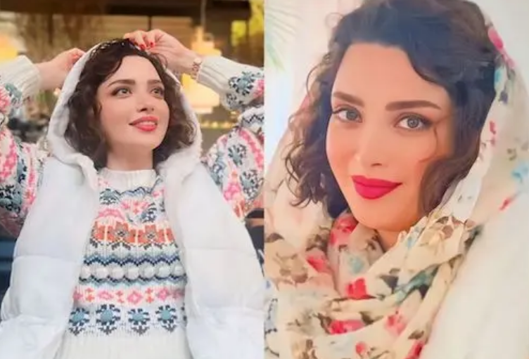 چهره بچگونه بهنوش طباطبایی با لباسهای گل منگولی! چهره بچگونه بهنوش طباطبایی با لباسهای گل منگولی!