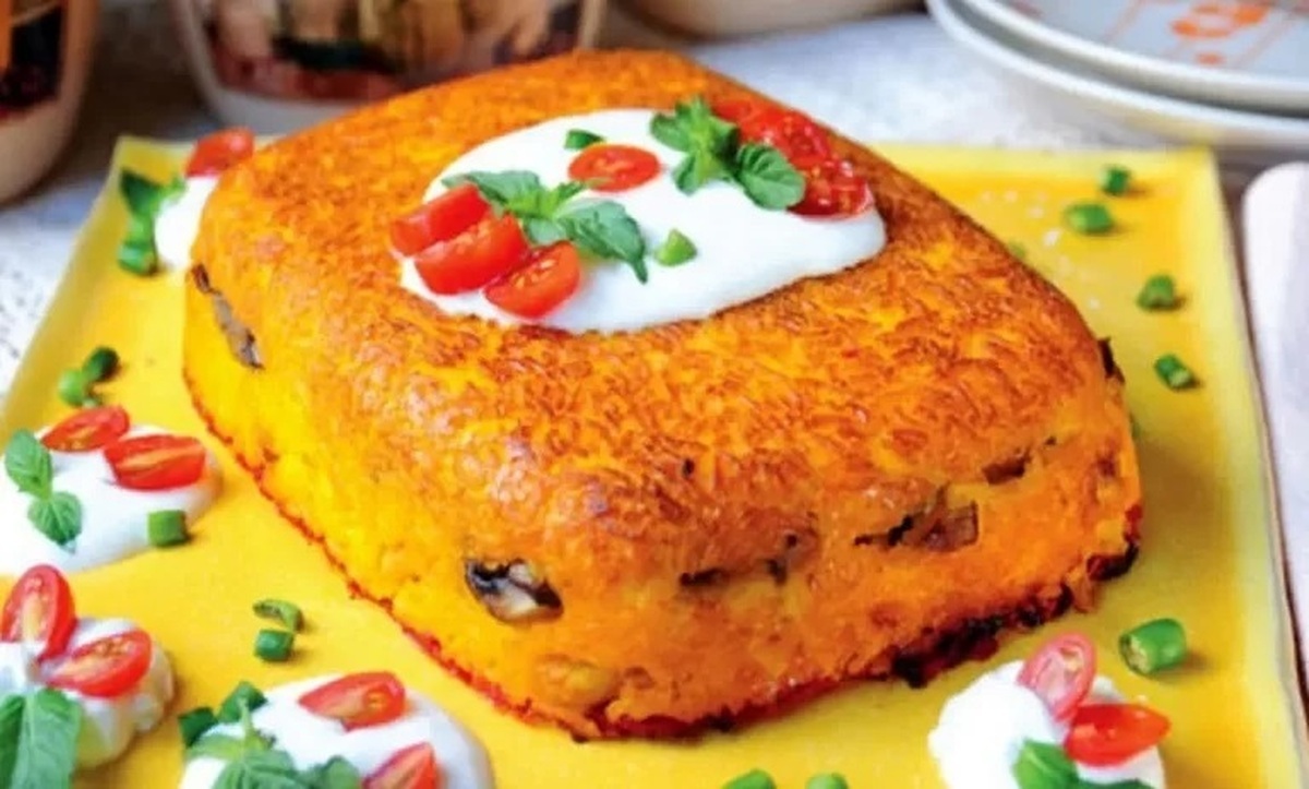 ته چین گوجه پلو، یک گزینه متفاوت برای پذیرایی از مهمان‌ها