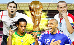 اسطوره‌های فوتبالی در جام جهانی بالای ۳۵ سال توپ زنی می‌کنند!