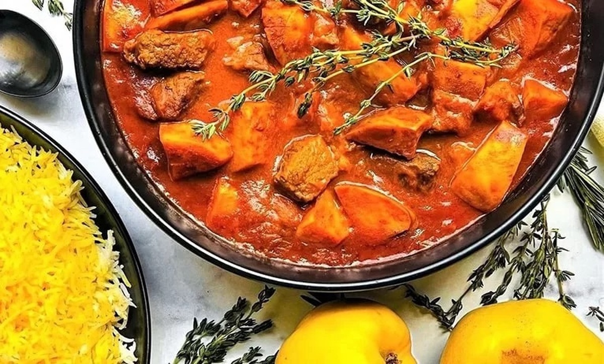 رسپی خورشت به آلو با گوشت+نکات طلایی