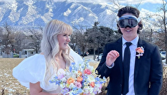 تصویر منزجر عروس وقتی داماد هدست اپل ویژن پرو پوشید!