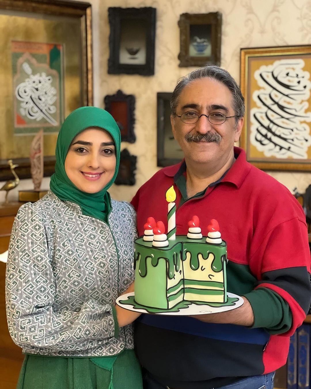 جشن تولد ستاره قطبی با یک کیک تولد خاص و مینیاتوری
