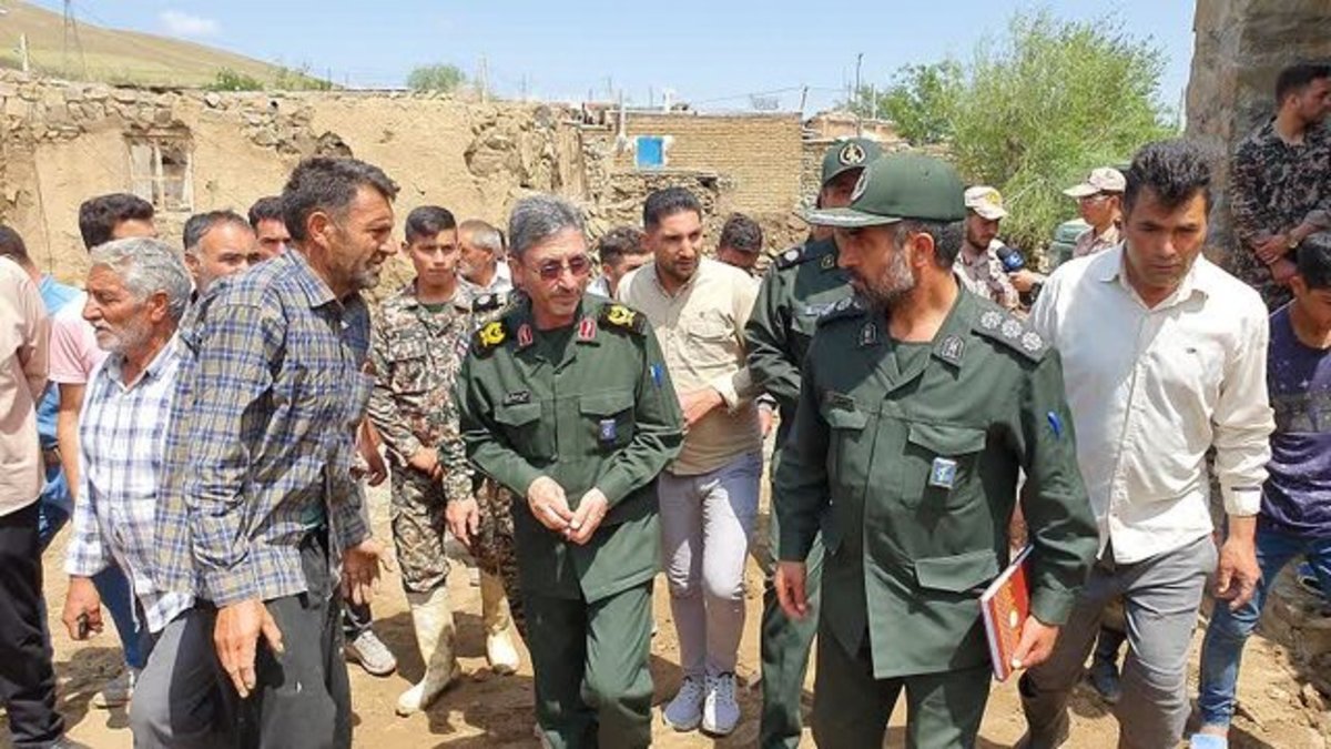 دستور فرمانده سپاه استان اردبیل برای بسیج امکانات و امدادرسانی به سیل زدگان استان
