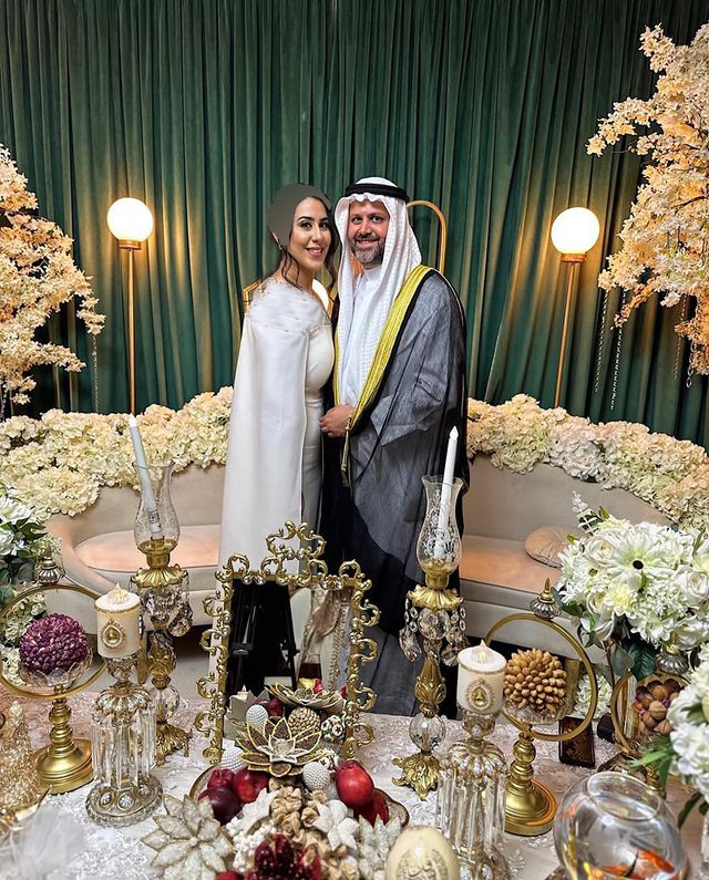 نوه مهستی با یک پیرمرد کویتی ازدواج کرد! + عکس