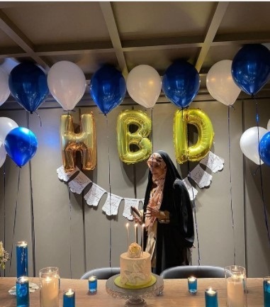 “خانم مجری چادری” در جشن تولدش با این تیپ ظاهر شد/ عکس