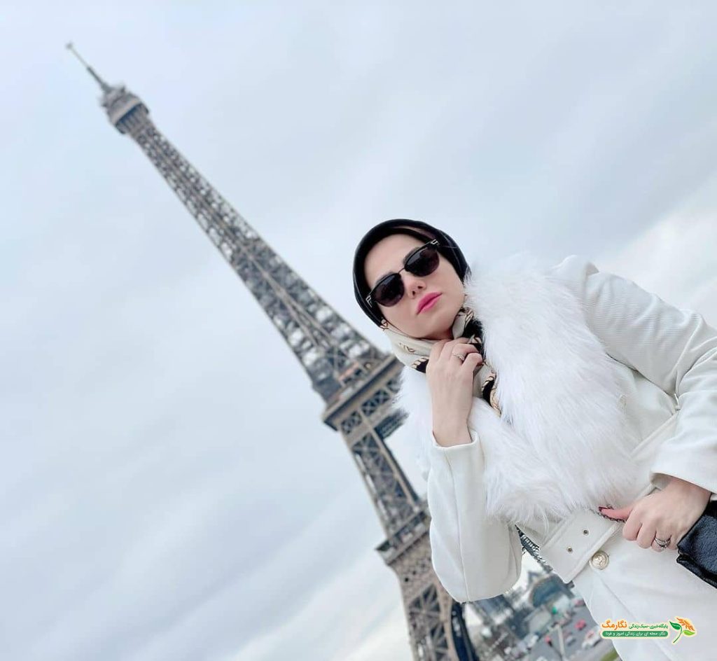 تیپ جالب “خانم مجری معروف” در سفر به فرانسه/ عکس