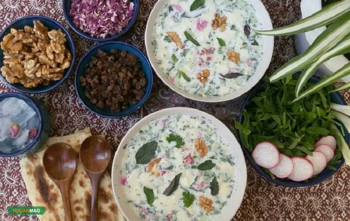 دستور خوشمزه‌ترین آب دوغ خیاری که در عمرتان خورده اید
