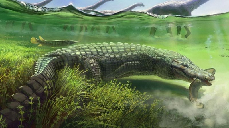 کشف فسیل هیولای ۶ متری که ۷۰ میلیون سال پیش روی زمین میزیسته است
