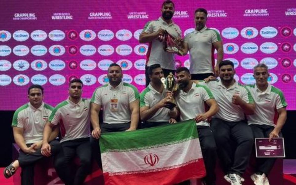 نایب قهرمانی تیم گراپلینگ ایران در آسیا