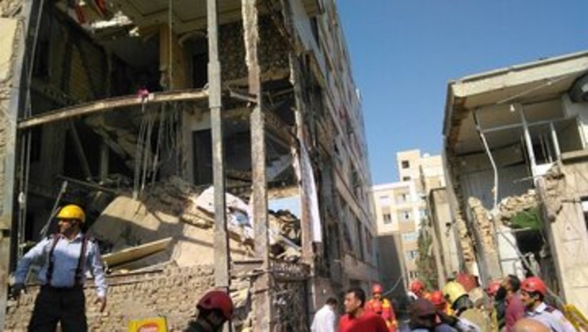 مرگ زن ۷۵ ساله در حادثه انفجار ساختمان در محله جوانمرد