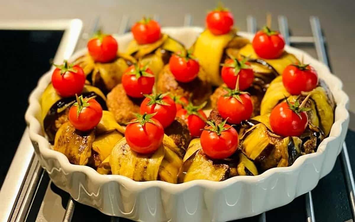 اسلیم کباب، یک ترکیب طلایی از گوشت و بادمجان