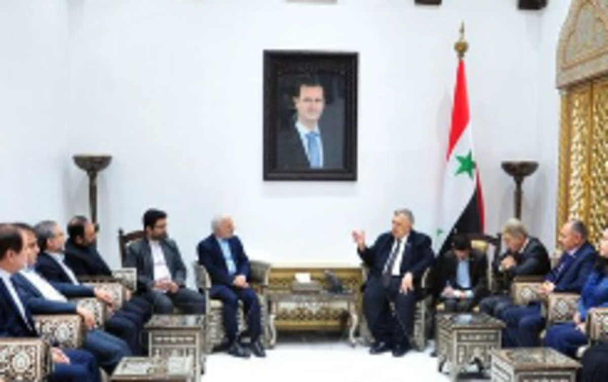 دیدار هیات پارلمانی ایران با رئیس مجلس سوریه در دمشق