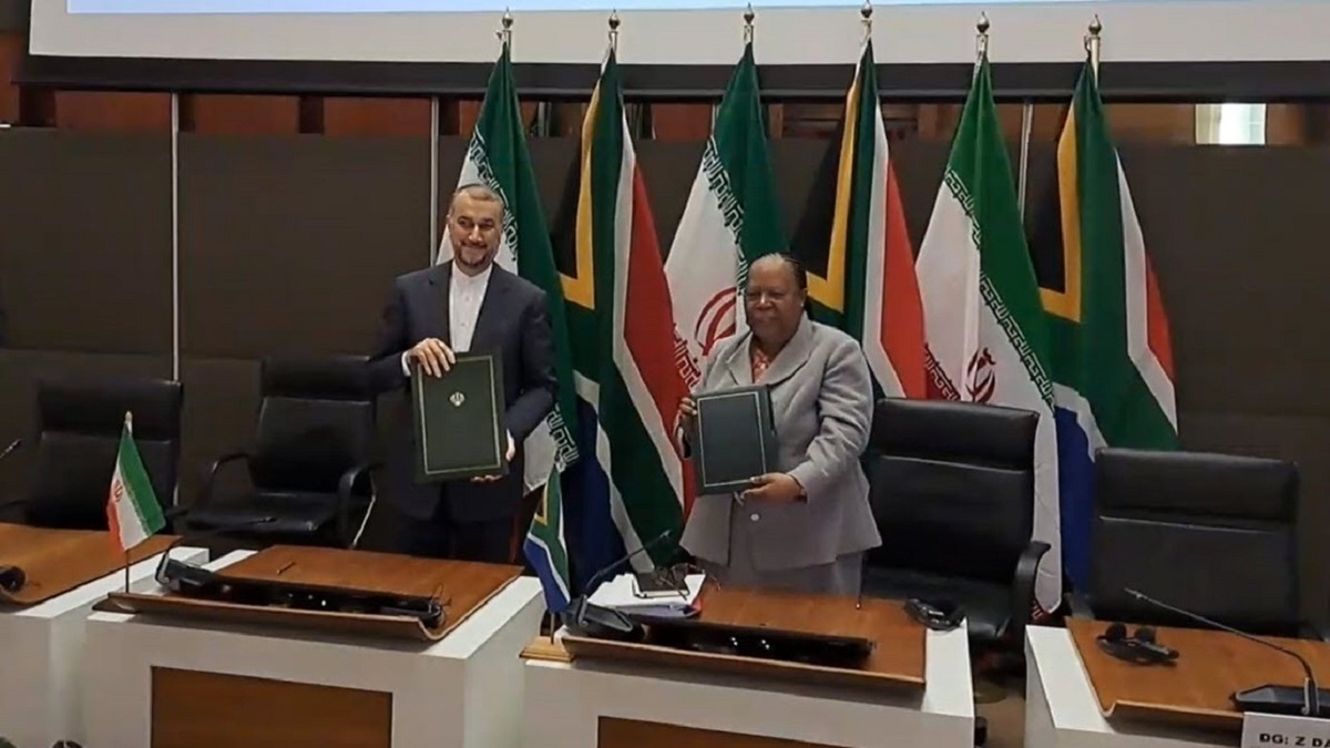 امضای سند کمیسیون مشترک همکاری‌های اقتصادی ایران و آفریقای جنوبی