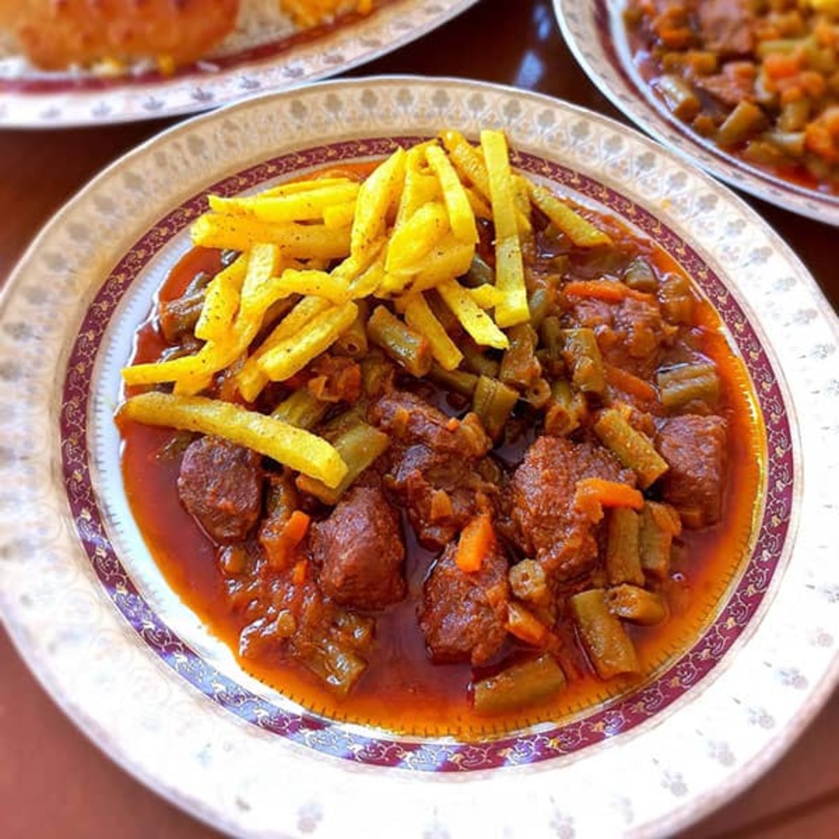 دستور پخت خورشت جا افتاده و محشر لوبیا سبز برای ناهار