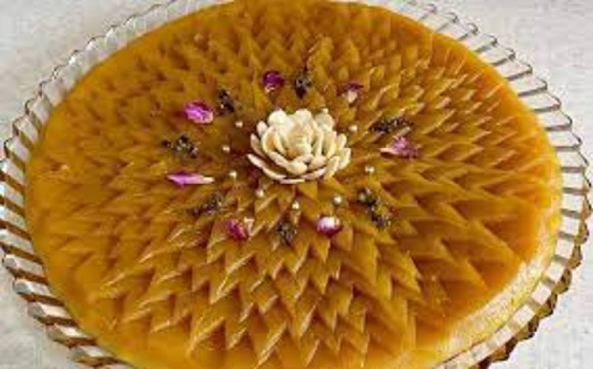 دستور پخت حلوای مجلسی و خوشرنگ با آرد گندم