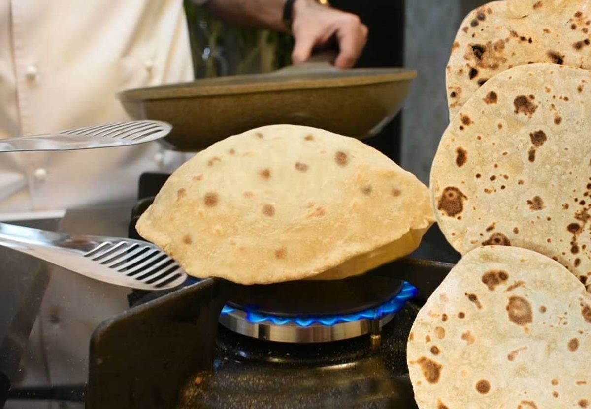 به راحتی روی گاز، نان سنتی هندی درست کن!