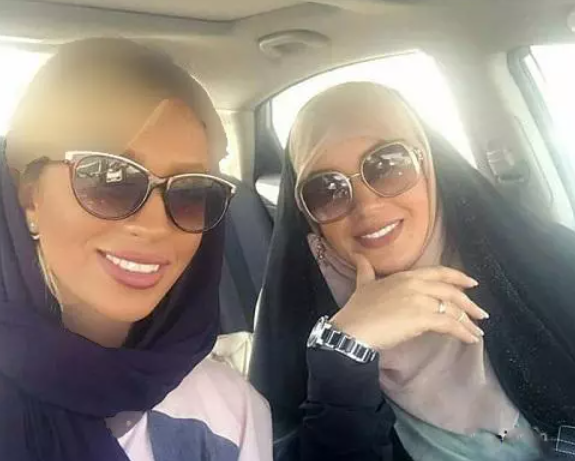 عکس الهام چرخنده با دختر بدحجاب در ماشینش! / پیامک اخطار بدحجابی برای خانم بازیگر!