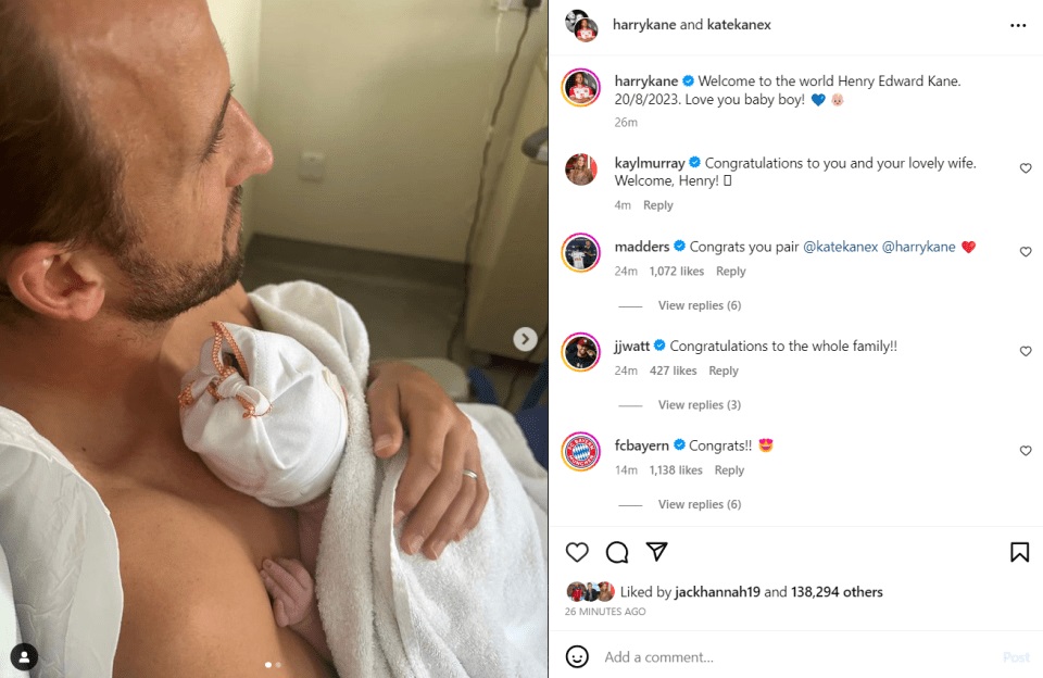 چهارمین فرزند هری کین در روزهای خوش آقای فوتبالیست به دنیا آمد + عکس چهارمین فرزند هری کین در روزهای خوش آقای فوتبالیست به دنیا آمد + عکس