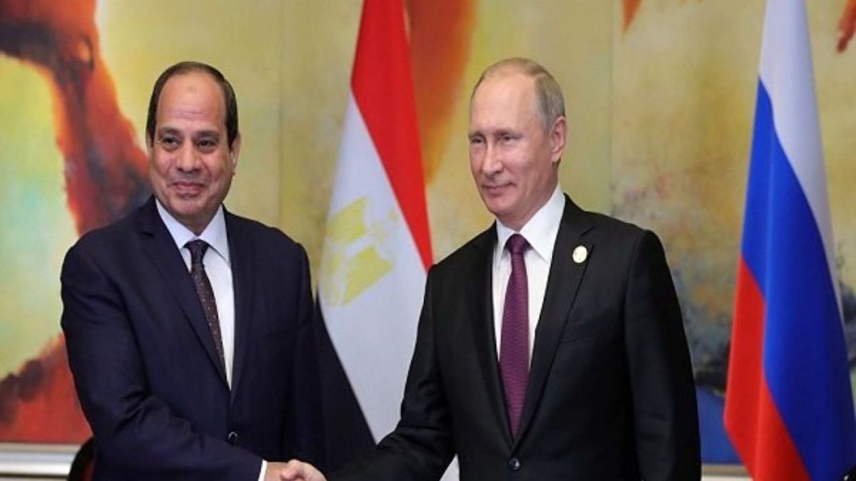 روسای جمهور روسیه و مصر درباره افزایش روابط دوجانبه گفتگو کردند