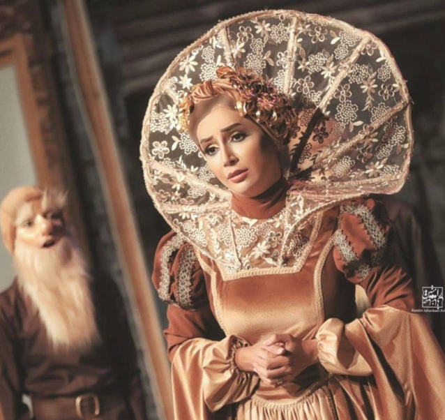 زیبایی جادویی شبنم قلی خانی در لباس سیندرلایی! / تفاوت از نقش مریم مقدس تا سیندرلا!
