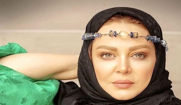 هدبند قیمتی و عجیب بهاره رهنما / سنگ‌های قیمتی که بهاره رهنما به پیشانی بست! + عکس