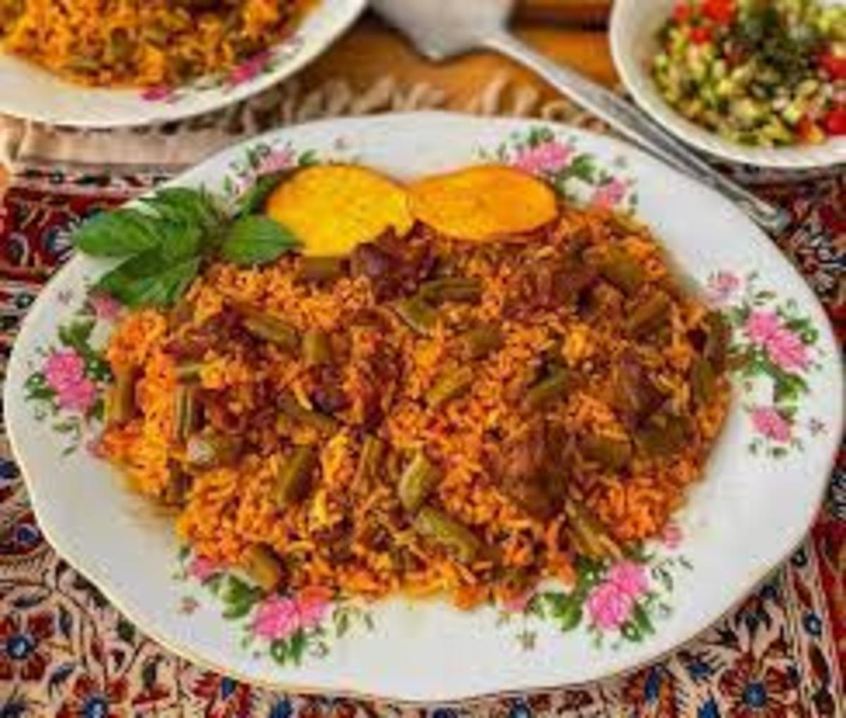 این لوبیا پلوی چرب و چیلی و محشر رو با مرغ برای ناهار درست کنید