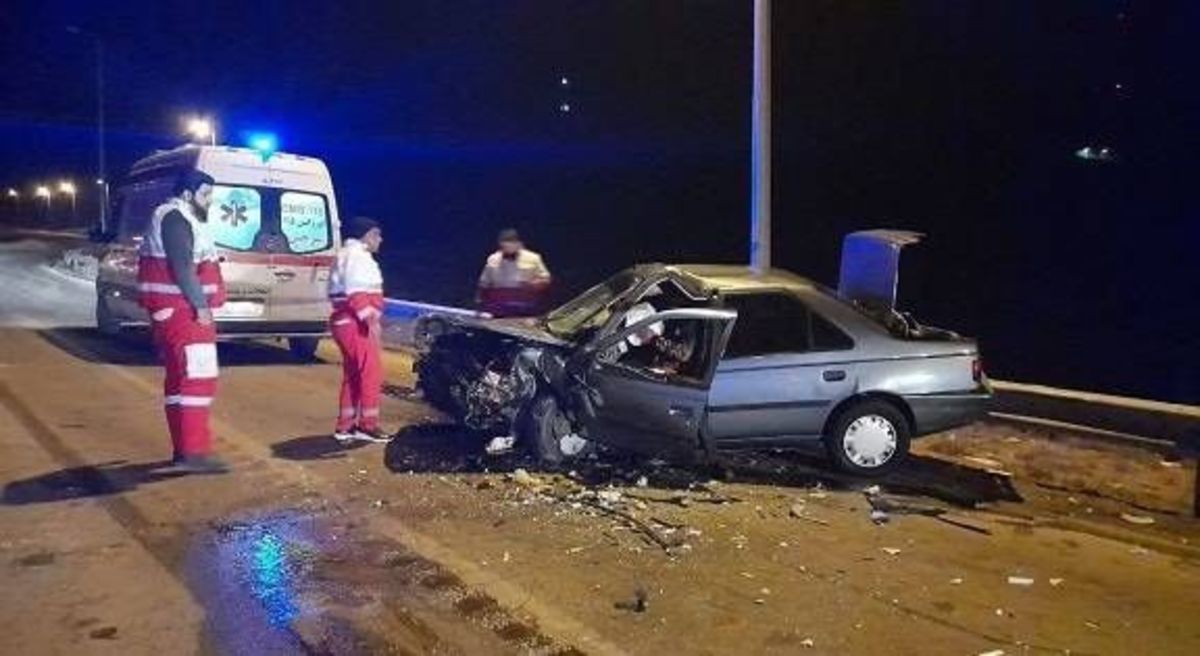 مصدوم شدن ٦ نفر در حادثه رانندگی جاده کرج - چالوس
