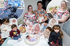 زوجی که پدر و مادر ۱۳ نوزاد عروسکی شده اند!