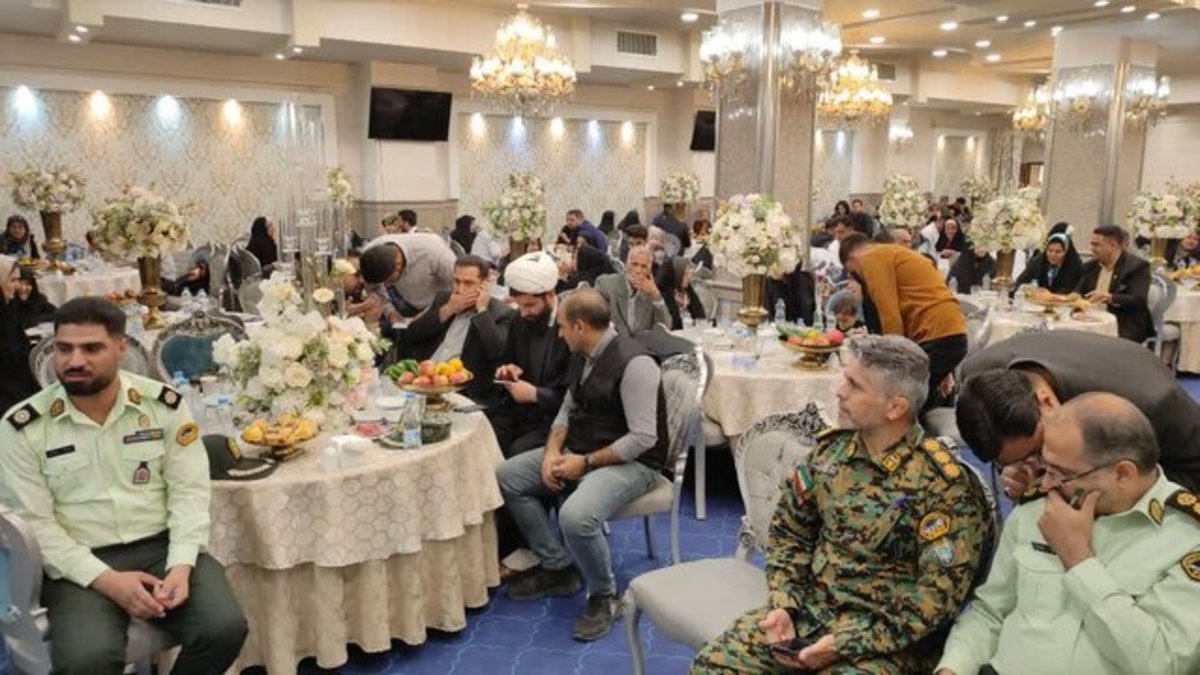 مراسم ازدواج زوج‌ای جوان نیروی انتظامی شرق استان تهران