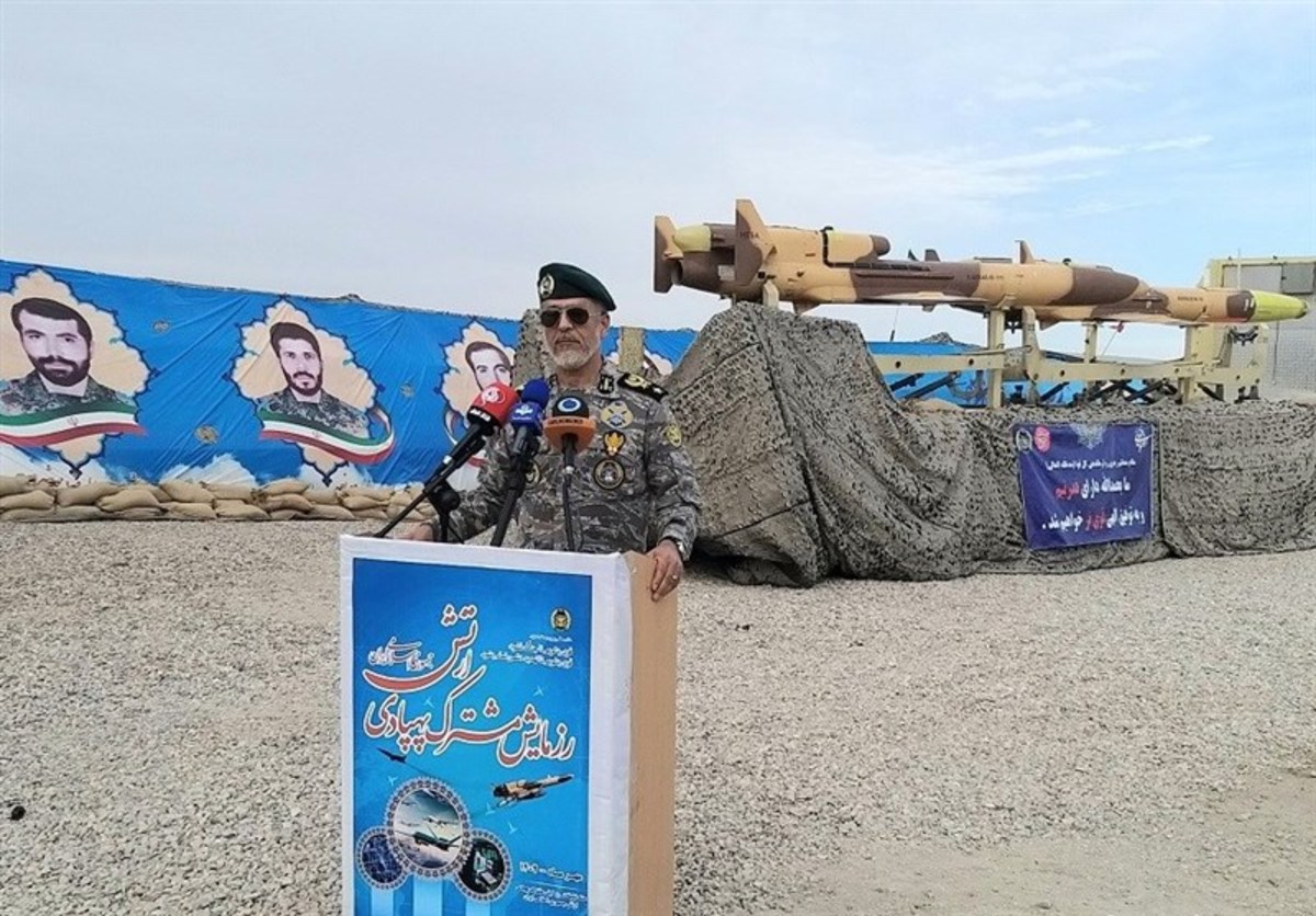 تمرین انهدام اهداف دریایی در شمال اقیانوس هند در رزمایش پهپادی ارتش